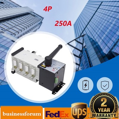 Automatic Transfer Switch 250A 4-Poles AC 110V  Grid to Generator Industrial