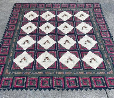 Donna Sharp  Cabin Raising Pine Cone  Quilt   King set   Vintage Colorway 