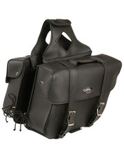 Milwaukee Leather Large Zip-Off Slanted Throw Over Saddle Bag - SH580ZB