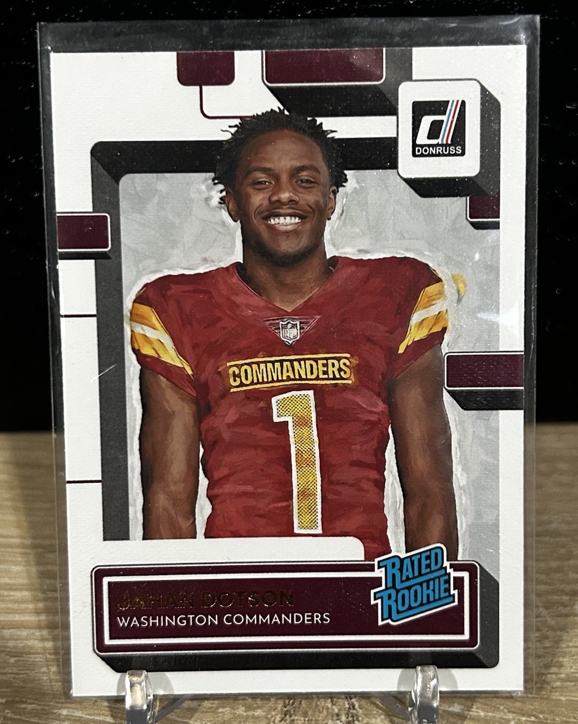 2022 Donruss #310 Jahan Dotson RC Rookie Rated Rookie Portrait Commanders