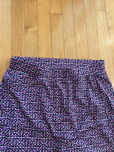Court Haley Women's White/Purple Print Stretch Tennis/Golf Skort Size Large-NICE - Picture 2 of 11