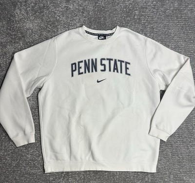 Nike Penn State Club Fleece Crewneck Sweatshirt XXL White BQ8514-100 NWT