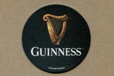 GUINNESS, Ultimo stock inutilizzato rotondo BIRRA TAPPETINO SOTTOBICCHIERE SOUS-BOCK