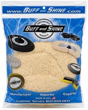 Buff and Shine 803N Double Sided 100% Wool Compounding Pad 8"