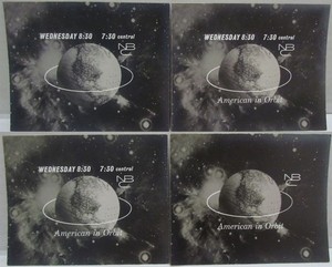 4 1962 NBC TV American in Orbit Bumper Photos