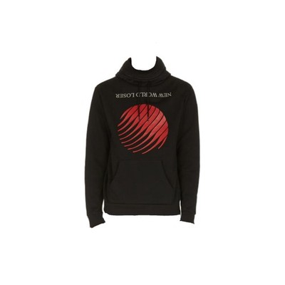 HBA Men's Black Printed Hoodie #SWT1D M NWT