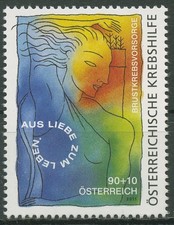 &Ouml;sterreich 2011 Krebsvorsorge G&ouml;ttin Diana Zeichnung 2959 postfrisch