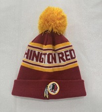 Washington Redskins NFL Team Apparel Pom Knit Hat Cap Youth Acrylic Beanie