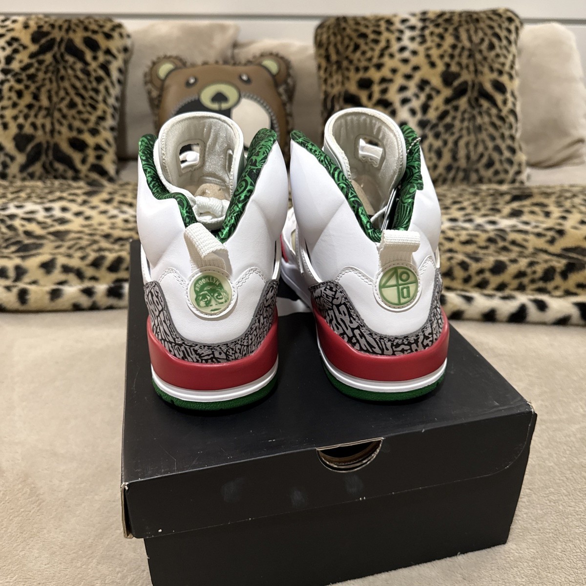 Size 11 - Nike Air Jordan Spizike 2014 OG White Red Green