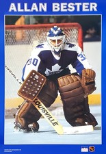  HOCKEY PHOTO PRINT NHL   ALLAN BESTER toronto maple leaf goalie