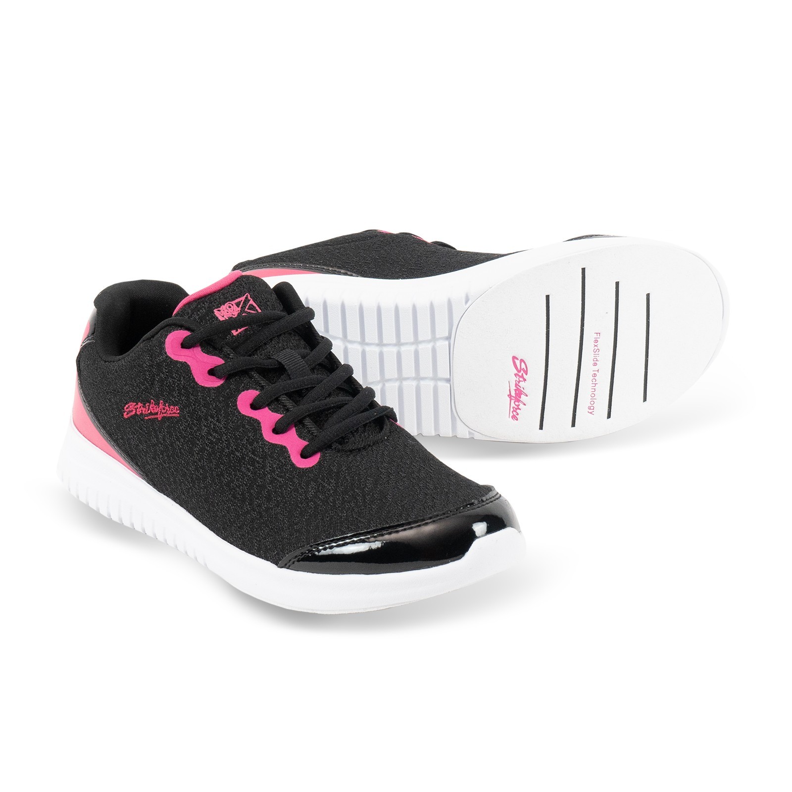 KR Strikeforce Glitz Black/Magenta Womens Bowling Shoes