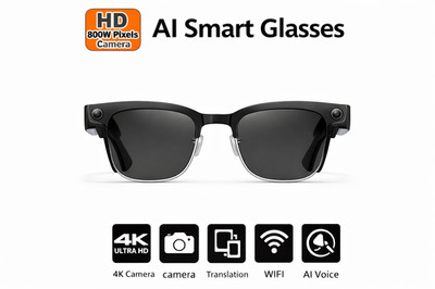 2026 AI Smart Glasses 4K Camera Video Recording Bluetooth Call Translation