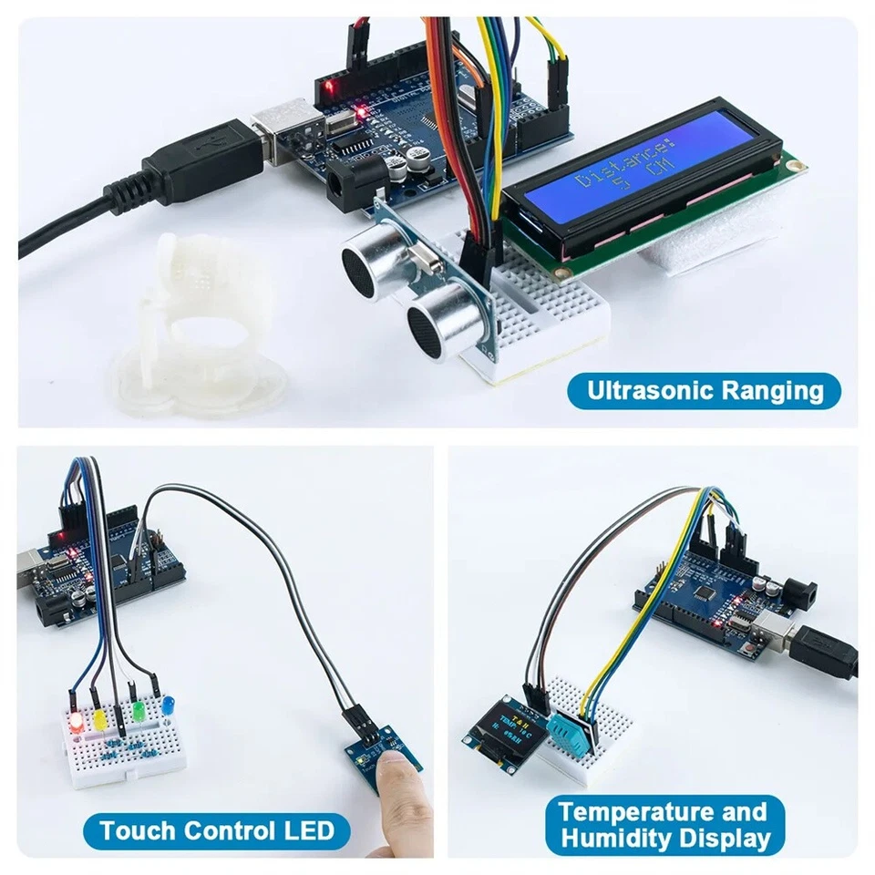 Sensor Module Starter Learning Kit For Arduino R3 Improved Development Board↟ - Image 2 of 4