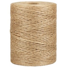 Natural Jute Twine 656 Feet 2mm Thick for Garden Crafts Packing