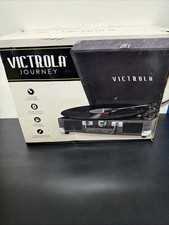 Versatile Gray Suitcase Turntable - Bluetooth, RCA Out Headphone Jack