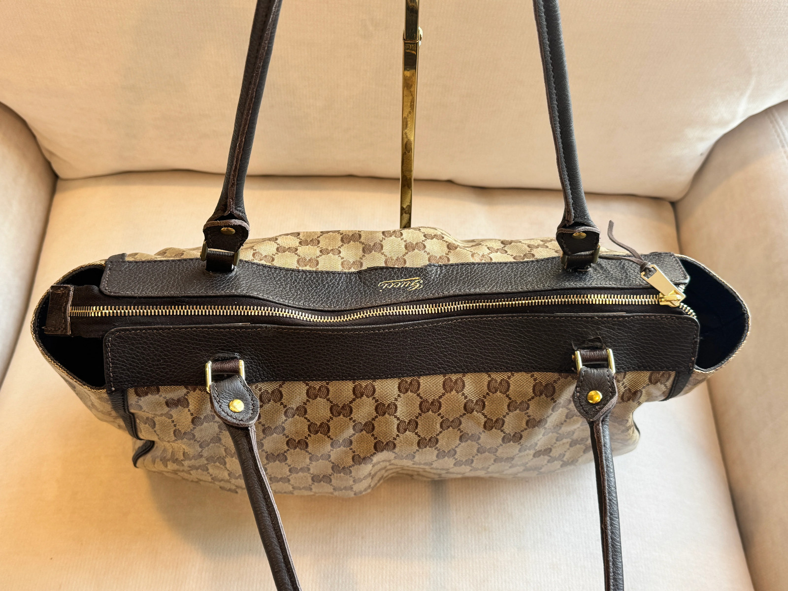 GUCCI GG Crystal Monogram Large Tote — image 6