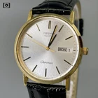 Vintage 1986  [Exc+4]Seiko Chronos 7433-800A Day/Date Gold Quartz Mens Watch