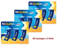 NiQuitin Minis Citrus Lozenges 2mg 60 Minis   Pack 3 Expiry Long