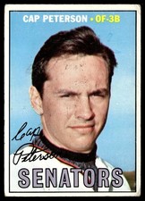 1967 Topps Cap Peterson Washington Senators #387