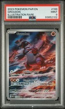 GROUDON 2023 POKEMON PARADOX RIFT ILLUSTRATION RARE #199/182 PSA 9 MINT