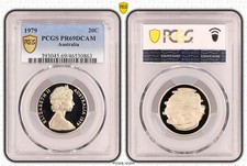 1979 20 Cent Coin - PCGS PR69DCAM Proof - Queen Elizabeth II