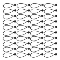 50 StüCk Bungee Schnur Mit BäLlen, Elastische BäNder, Bungee Knebel, BäNder8833