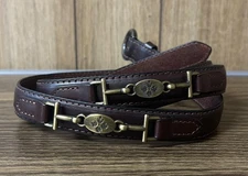 Patricia Nash Belt Womens Large Brass Tone Hardware Narrow Dress