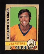 1972-73 JIM PETERS #224 OPC * SCARCE Hi # Los Angeles Kings Star NHL Hockey Card