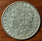 1890-S Morgan Silver Dollar-Very Fine