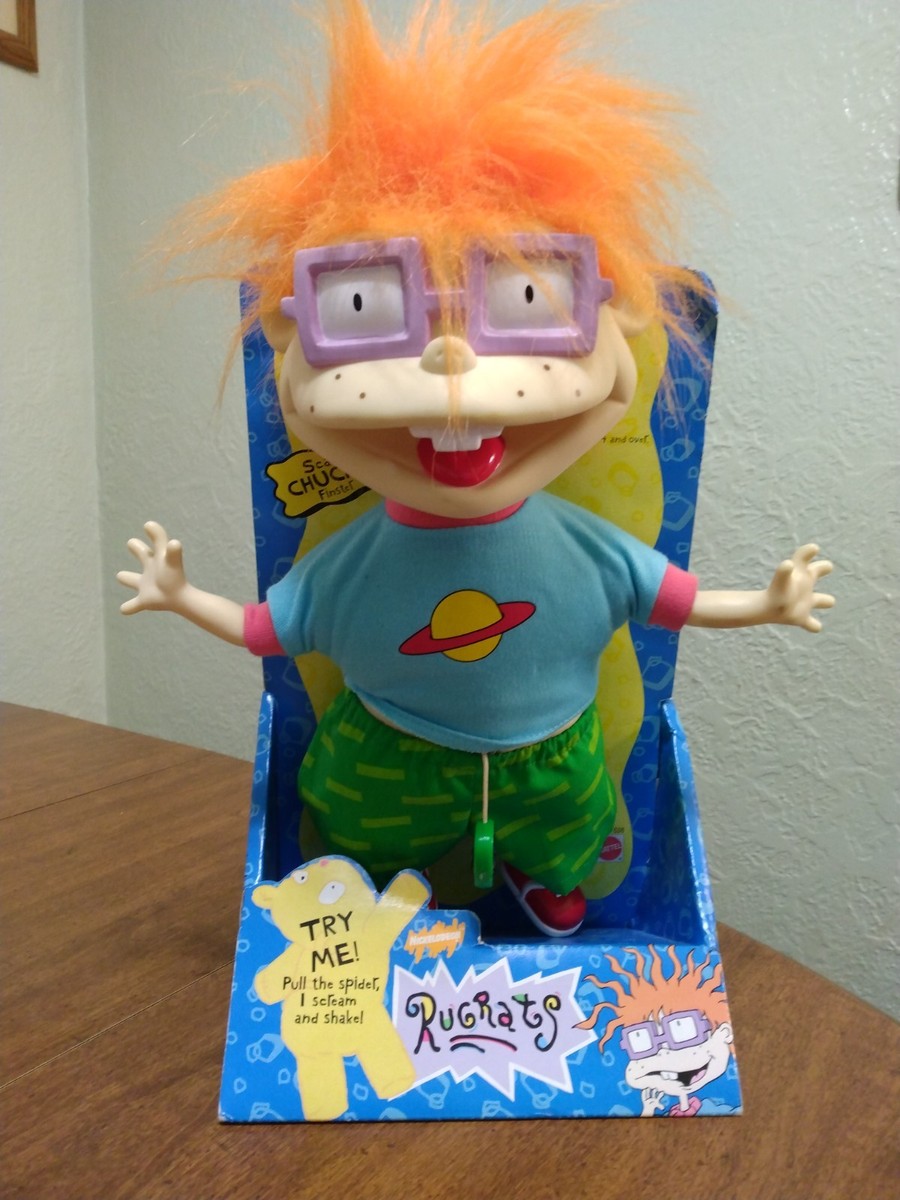 1997 Nickelodeon Rugrats Scared Chuckie Finster Doll Vinyl