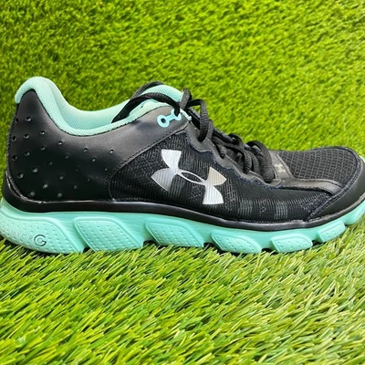 Under Armour Micro G Assert 6 Mujer Talla 9 Negro Correr Caminar Zapatos Tenis - Imagen 1 de 4