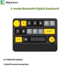 W909 3-mode Digital Keyboard Mechanical Gaming Keyboard Bluetooth w/Joystick #sz