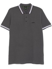 Hugo Boss Men's Paddy Short Sleeve Polo Shirt, Dark Grey