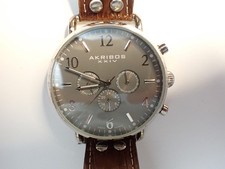 Reloj pulsera AKRIBOS XXIV AK752SSBR zafiro suizo todo SS para hombre