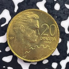 1963 Yugoslavia 20 Dinara Lot#C5891 High Grade! Beautiful!
