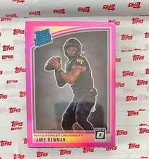 2021 Chronicles Draft Picks Jamie Newman Optic Rated Rookie Pink Holo Prizm RC