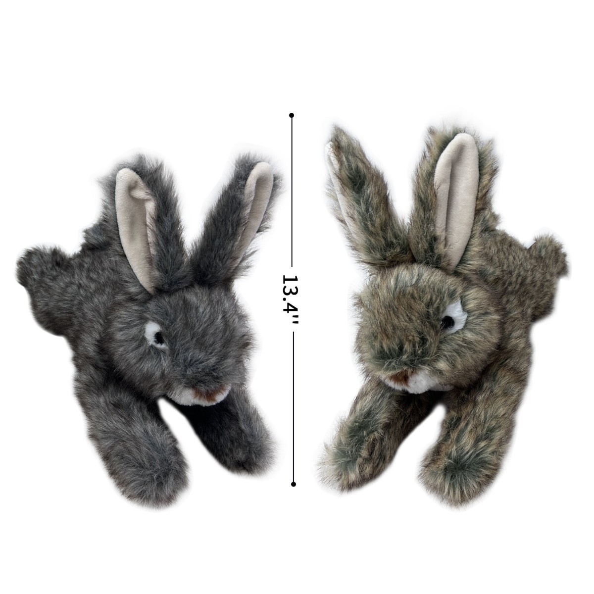 13.4'' Simulation Rabbit Squeaky Dog Toys Chewing Teething