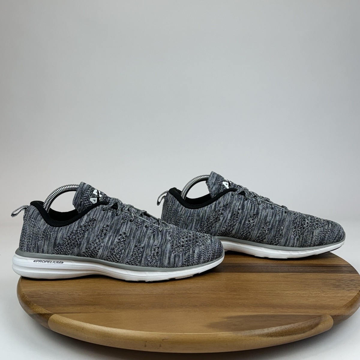 Apl Heather Gray Shoes Womens APL Techloom Pro Heather Gray Knit