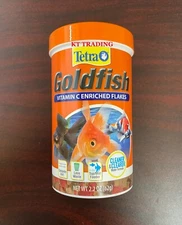 Tetra Goldfish Fish Food Vitamin C Flakes ~ Clearer Water Complete Diet 62g