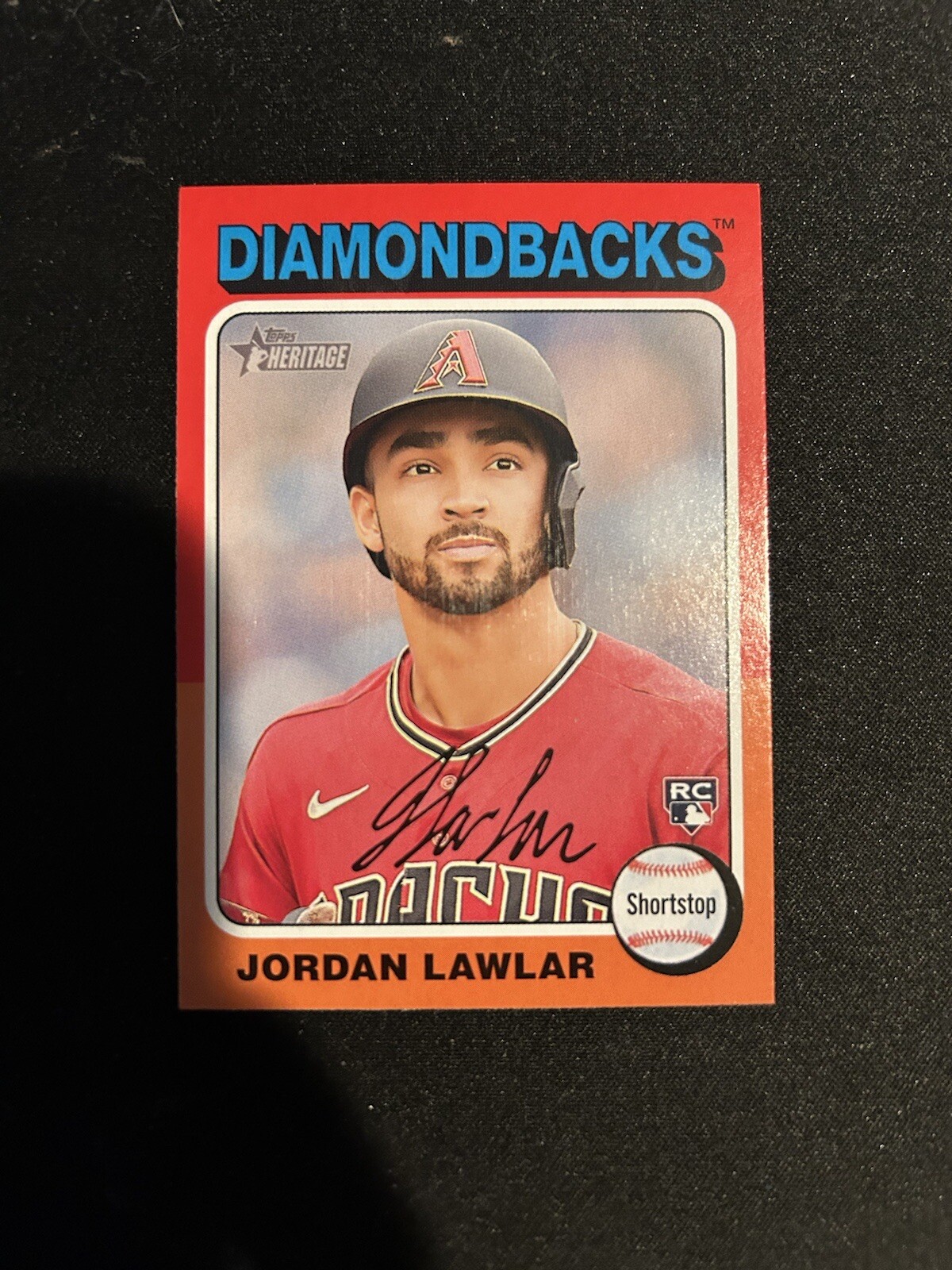 2024 Topps Heritage Jordan Lawlar RC Rookie #429 Arizona Diamondbacks