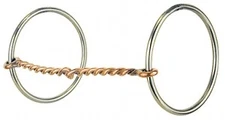 Reinsman Light Loose Ring Copper Twisted Wire Snaffle Bit 