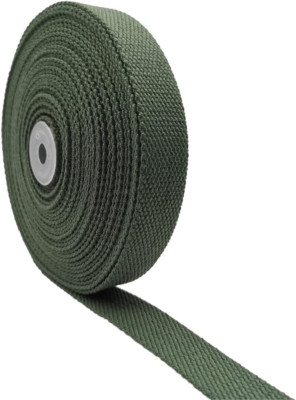 Heavy-Duty Cotton Webbing Strap - 1 Inch Wide, 10 Yards - Polyester Cotton for B