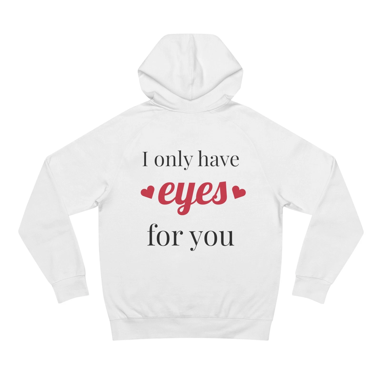 VALENTINO Felpa con cappuccio Valentine Unisex Supply "Ho solo gli occhi per te"