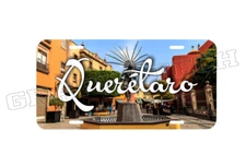 QUERETARO MEXICO PLACA DE ALUMINIO IMPRESA PARA VEICULO 