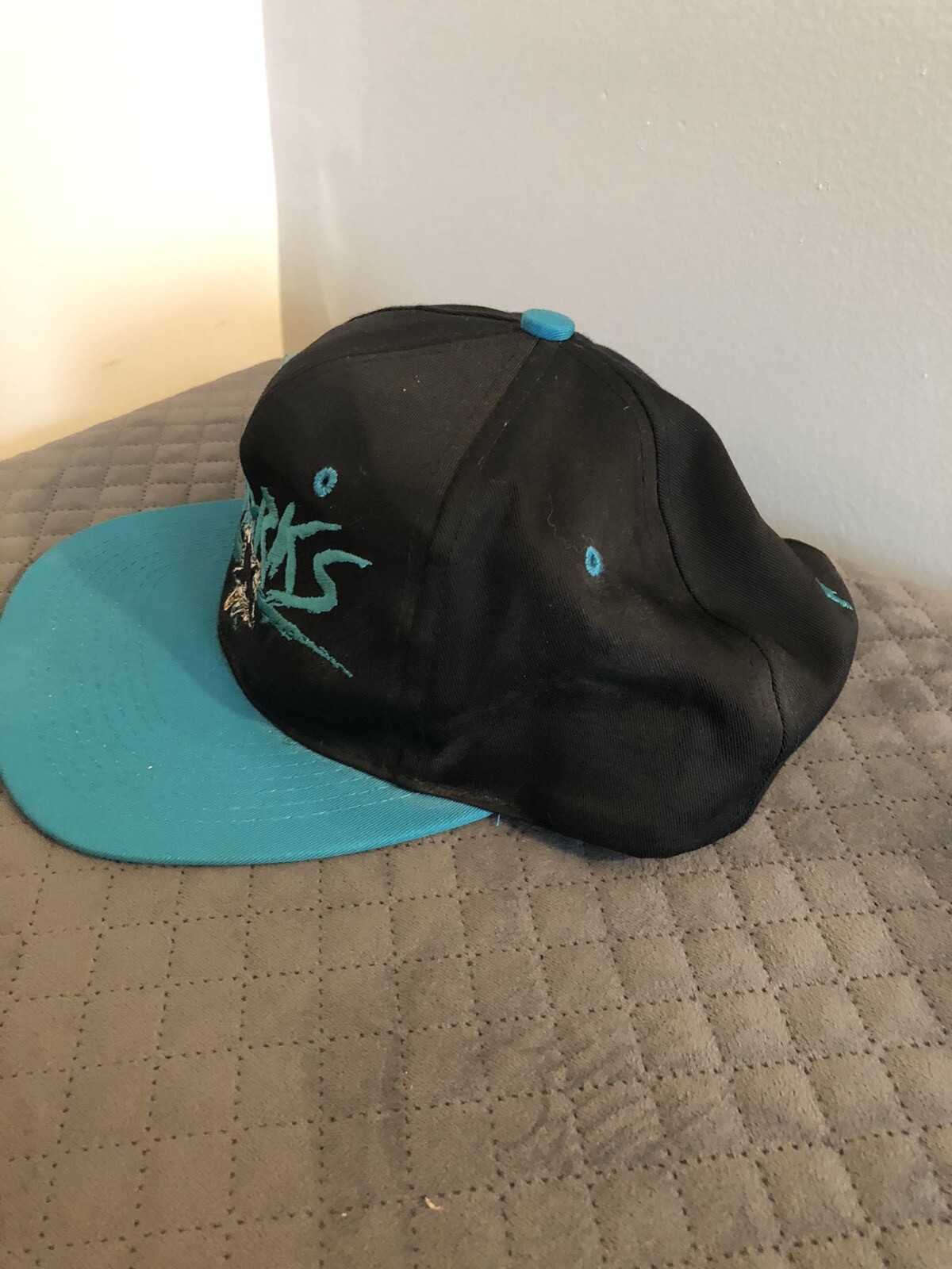 San Jose Sharks AJD Black Back Script Graffiti Sn… - image 2