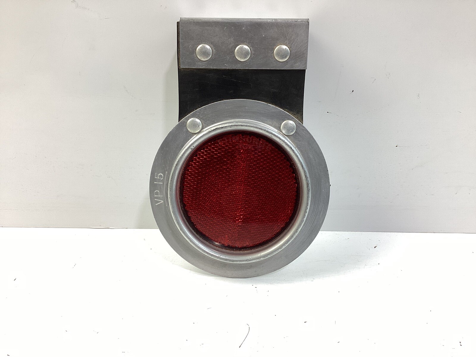 Vintage Stimsonite AGA No 12A Red Reflector 3"