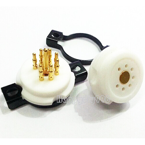 NEW 1 pc EIZZ teflon 7 pin vacuum tube socket for 6X4 6Z4 6AO5 6J1 6K4