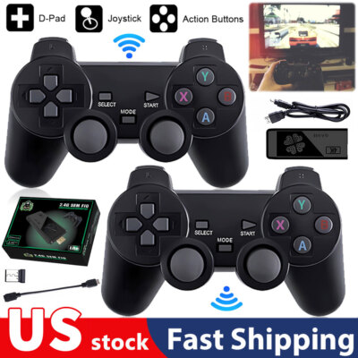 Video Game Console Retro 20000+ Games TV Stick 64G 4K HDMI 2Wireless Controllers