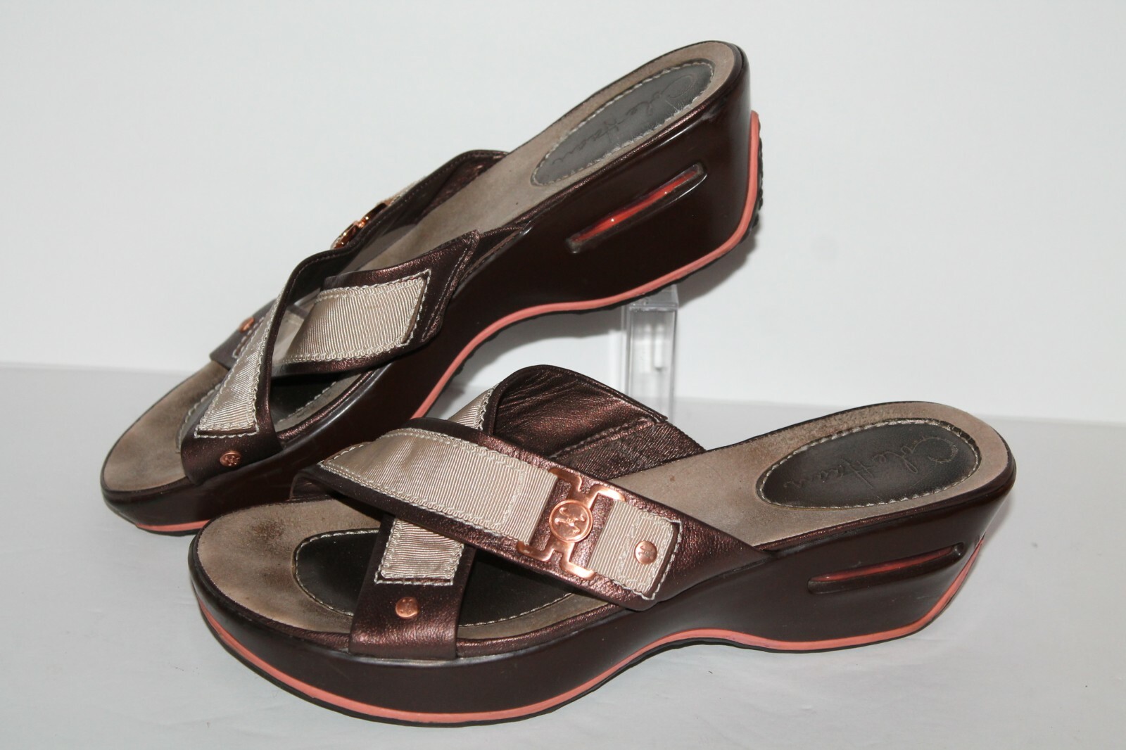 Cole Haan Air Alta Sandals, #D24669, Brown/Peach, Leather, Womens US Size 8  | eBay