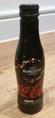 Volle Euro 2016 Frankreich Coca Cola Zero Flasche